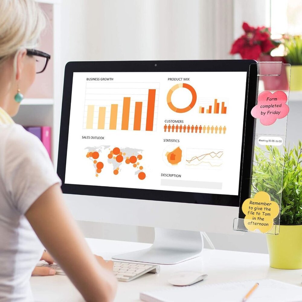 2 Pcs Multifunction Computer Monitor Memo Board C… - image 5